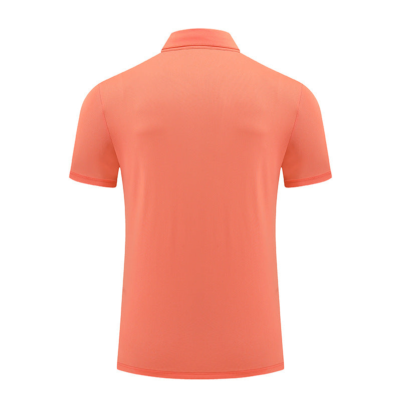 Mens Sports Fitness 88% polyester 12% spandex Polo Shirt MB-R513 print logo 35