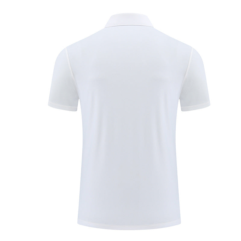 Mens Sports Fitness 88% polyester 12% spandex Polo Shirt MB-R513 print logo 23