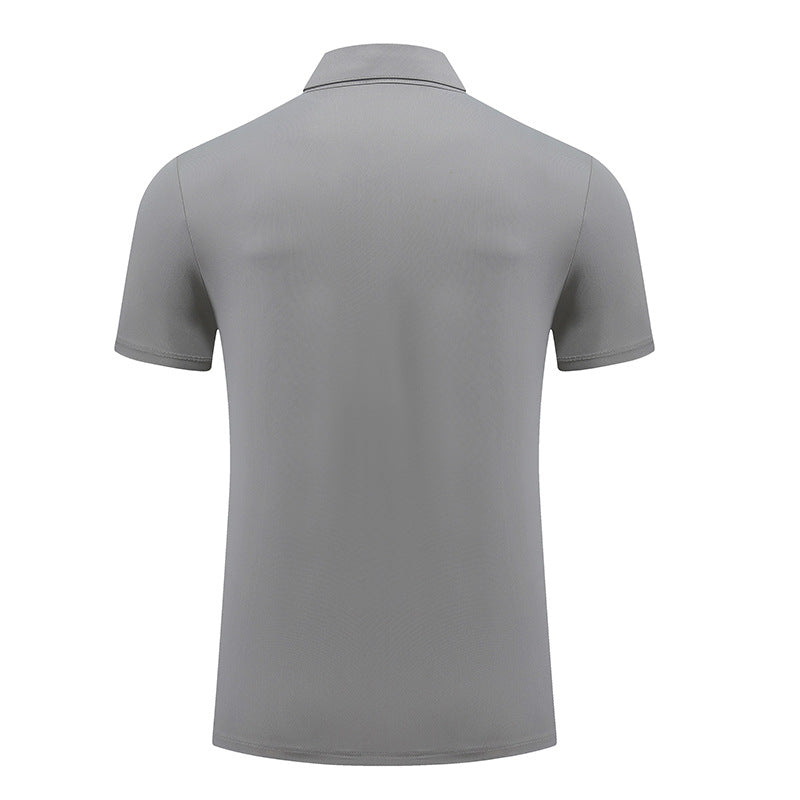 Mens Sports Fitness 88% polyester 12% spandex Polo Shirt MB-R513 print logo 20