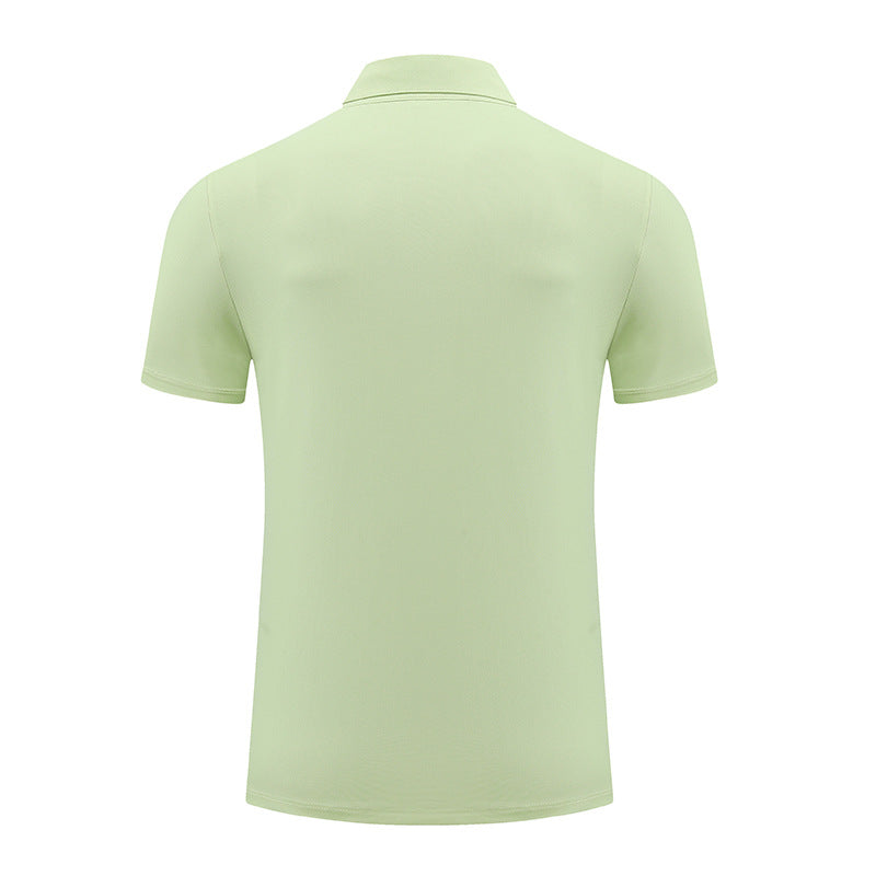 Mens Sports Fitness 88% polyester 12% spandex Polo Shirt MB-R513 print logo 32