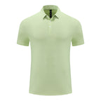 Mens Sports Fitness 88% polyester 12% spandex Polo Shirt MB-R513 print logo 8