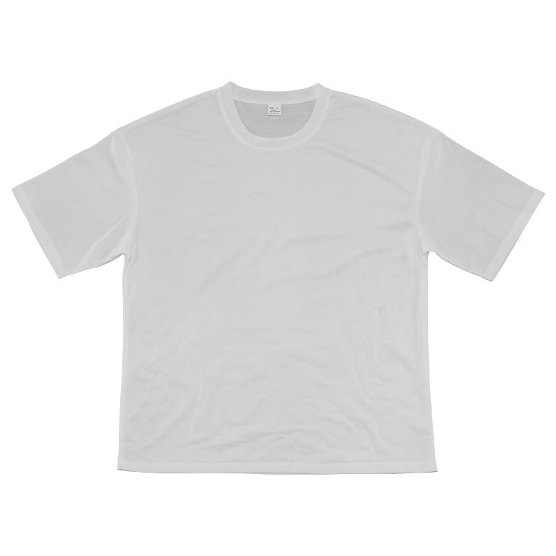 Mens Oversized Streetwear 90% polyester 10% spandex tshirt and shorts set MS-2282 print logo 43