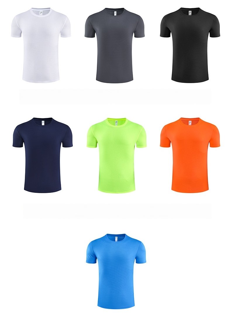 Custom 80GSM 100%polyester Lightweight Men's running shirts MT2401 print logo 17