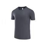 Custom 80GSM 100%polyester Lightweight Men's running shirts MT2401 print logo 5