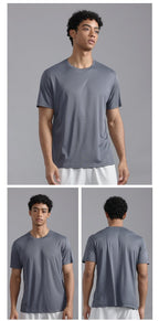 Custom 80GSM 100%polyester Lightweight Men's running shirts MT2401 print logo 18