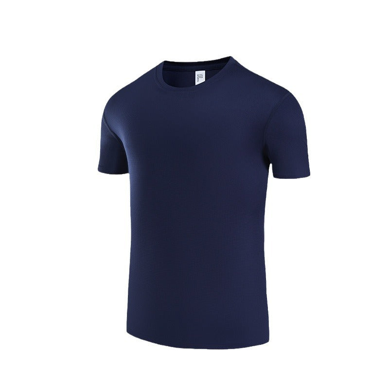 Custom 80GSM 100%polyester Lightweight Men's running shirts MT2401 print logo 6
