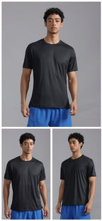 Custom 80GSM 100%polyester Lightweight Men's running shirts MT2401 print logo 23