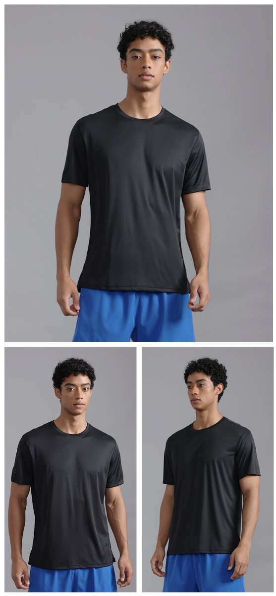 Custom 80GSM 100%polyester Lightweight Men's running shirts MT2401 print logo 23