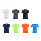 Custom 80GSM 100%polyester Lightweight Men's running shirts MT2401 print logo 7