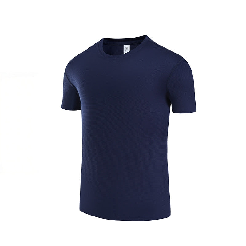 Custom 80GSM 100%polyester Lightweight Men's running shirts MT2401 print logo 4
