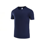Custom 80GSM 100%polyester Lightweight Men's running shirts MT2401 print logo 4