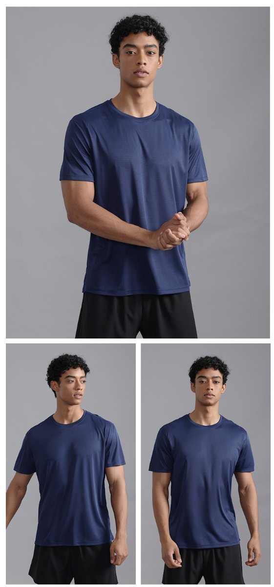 Custom 80GSM 100%polyester Lightweight Men's running shirts MT2401 print logo 12