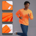 Custom 100GSM 100%polyester Lightweight Men's running shirts MT2402 print logo 1