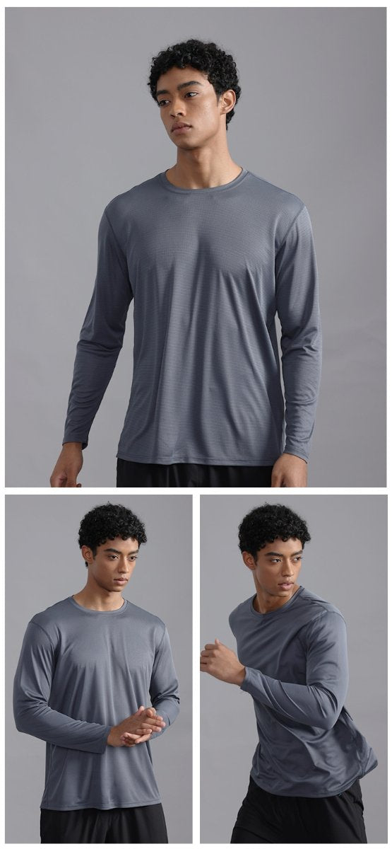 Custom 100GSM 100%polyester Lightweight Men's running shirts MT2402 print logo 18