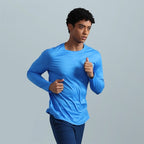 Custom 100GSM 100%polyester Lightweight Men's running shirts MT2402 print logo 3