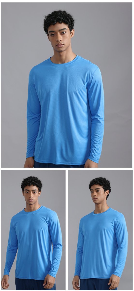 Custom 100GSM 100%polyester Lightweight Men's running shirts MT2402 print logo 23