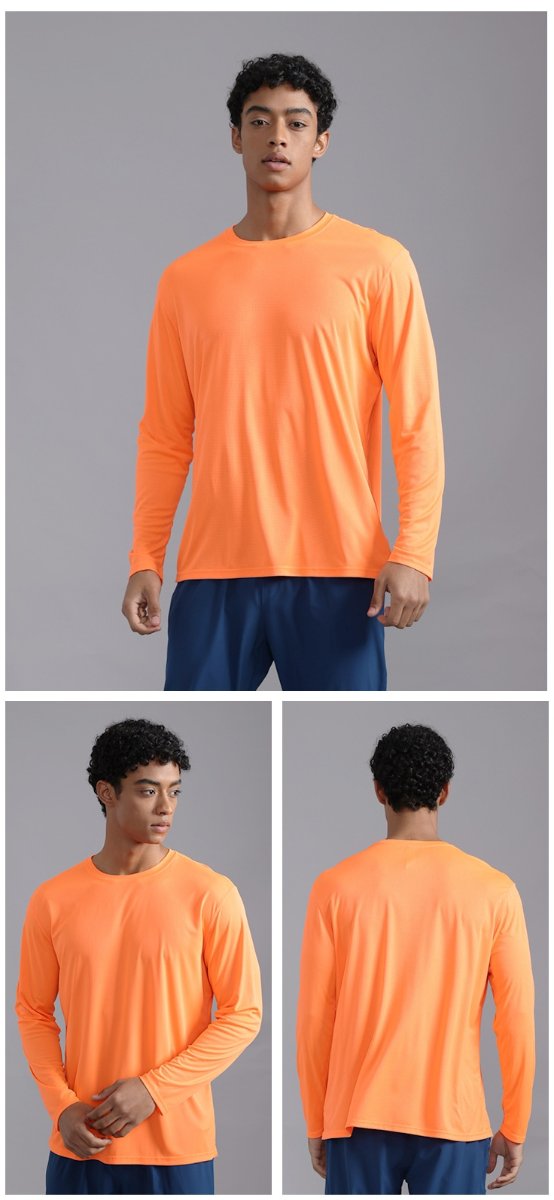 Custom 100GSM 100%polyester Lightweight Men's running shirts MT2402 print logo 19