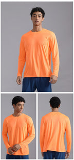 Custom 100GSM 100%polyester Lightweight Men's running shirts MT2402 print logo 19