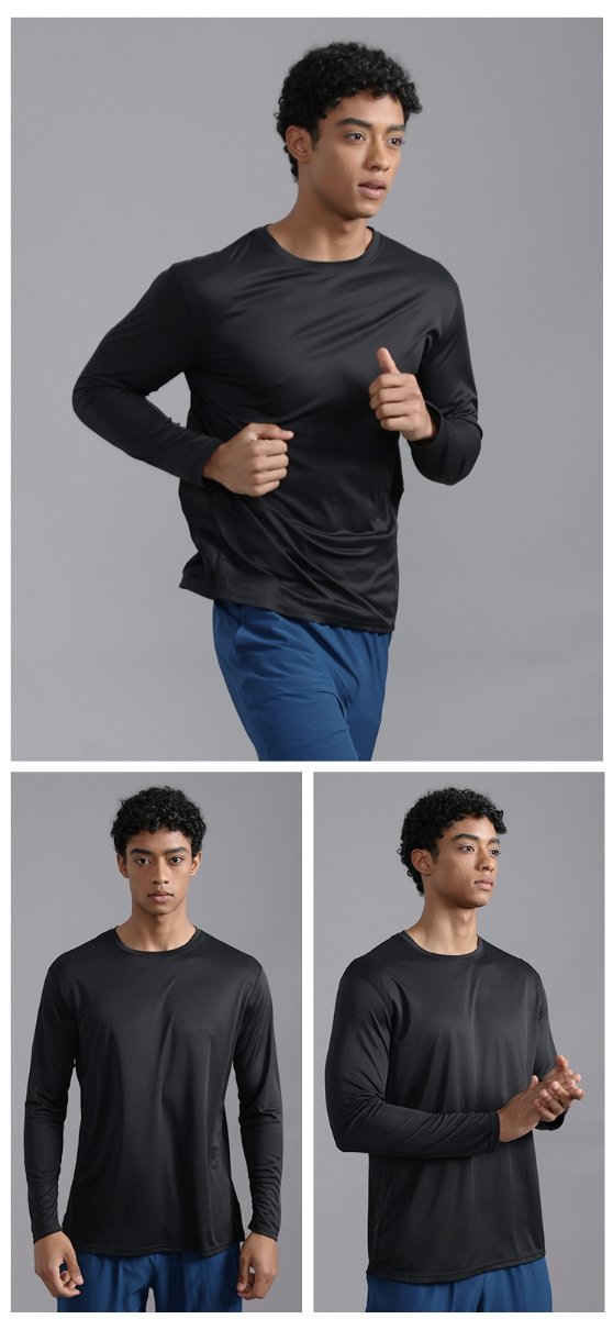 Custom 100GSM 100%polyester Lightweight Men's running shirts MT2402 print logo 15