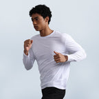Custom 100GSM 100%polyester Lightweight Men's running shirts MT2402 print logo 4