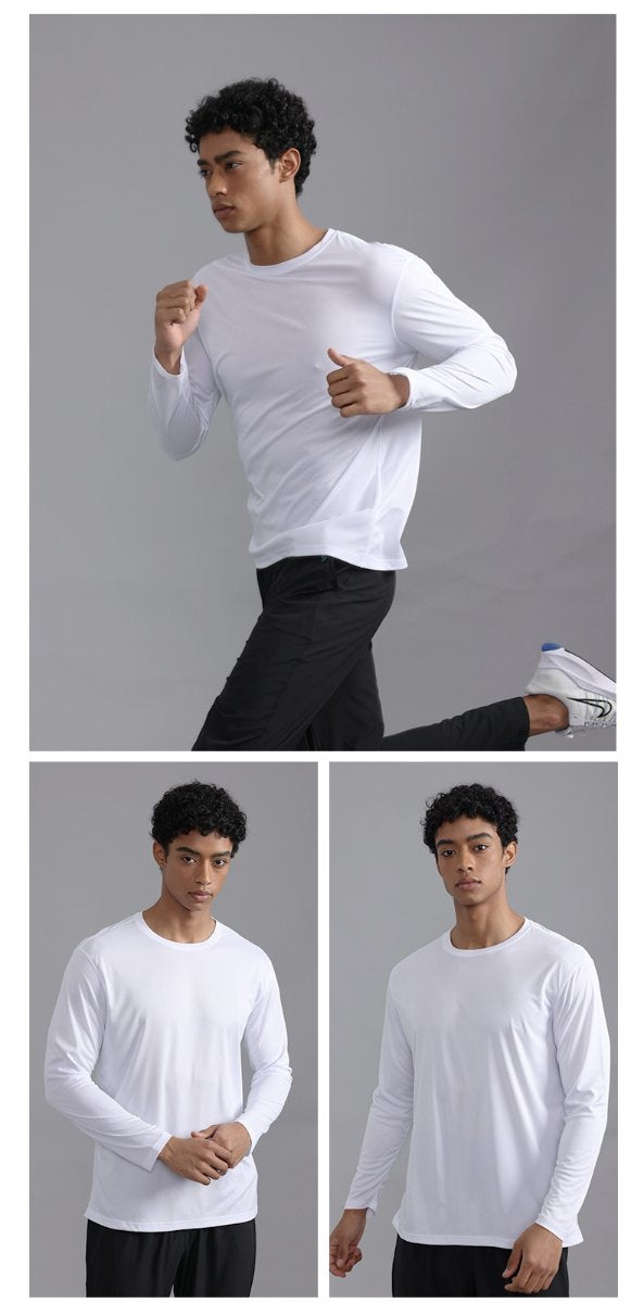 Custom 100GSM 100%polyester Lightweight Men's running shirts MT2402 print logo 16