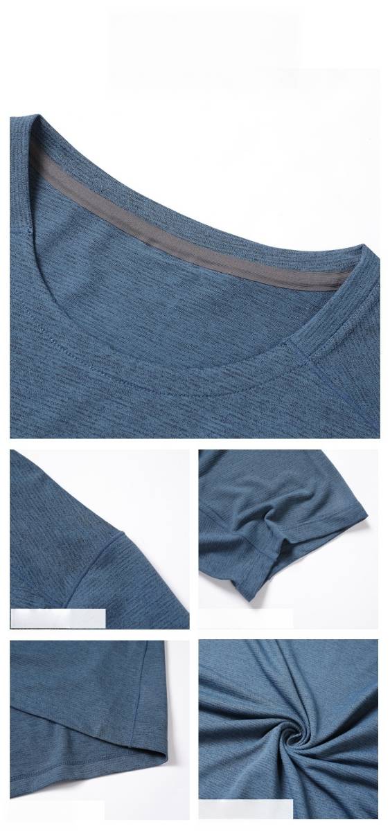 Custom 100%polyester Men's running shirts MT252 print logo 8