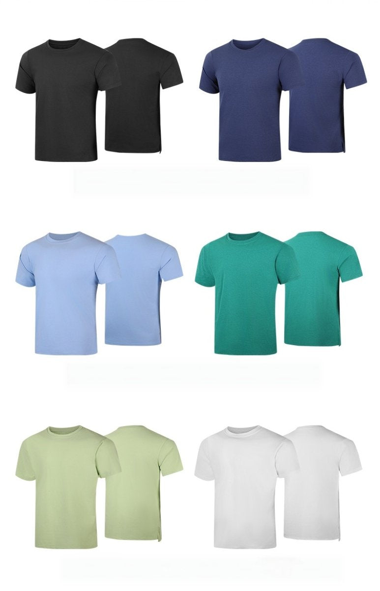 Custom 50%polyester 50%Sorona Men's Running T-Shirt MT257 print logo 25
