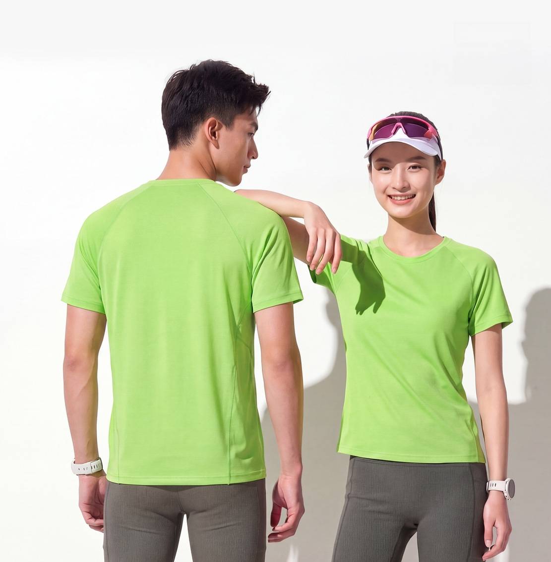 Custom 92%polyester 8%spandex Men's running shirts MT260 print logo 41
