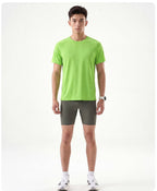 Custom 92%polyester 8%spandex Men's running shirts MT260 print logo 34