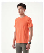 Custom 92%polyester 8%spandex Men's running shirts MT260 print logo 35