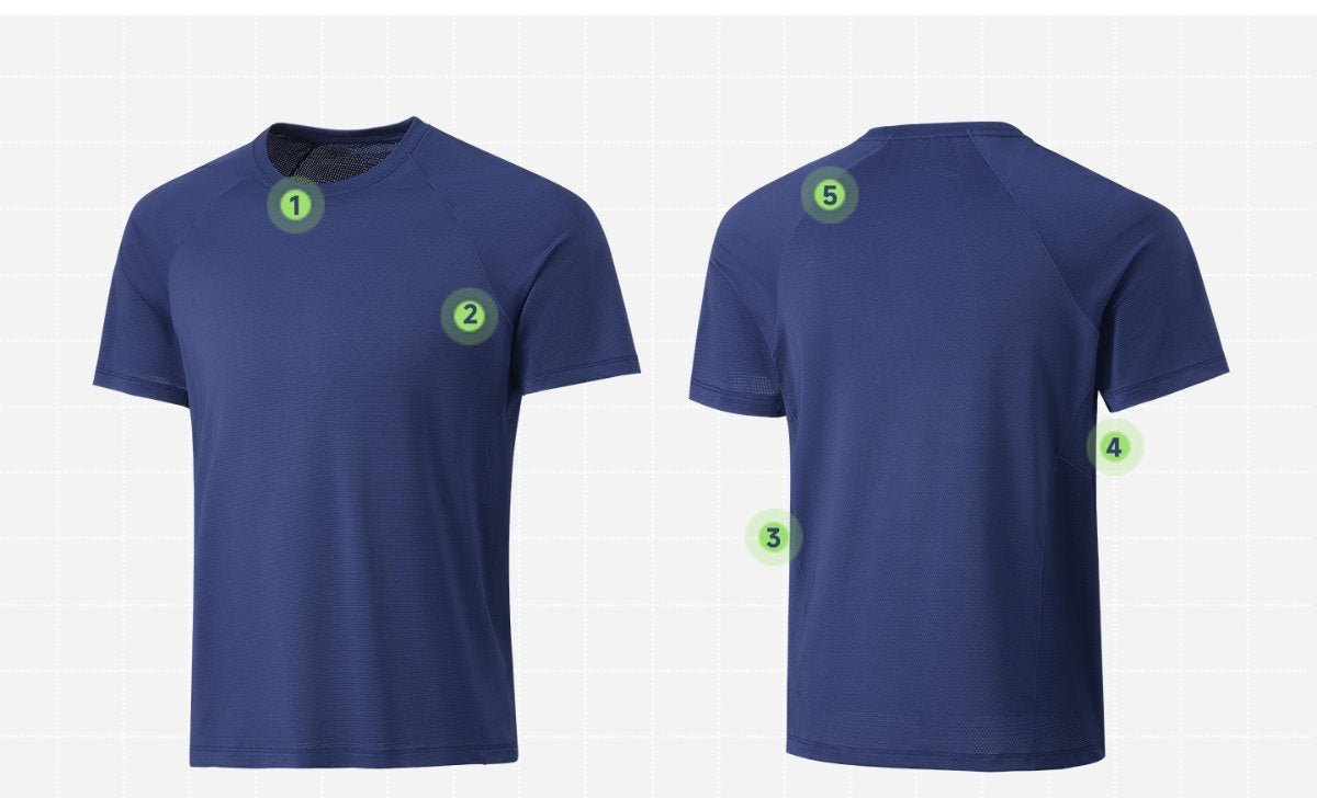 Custom 92%polyester 8%spandex Men's running shirts MT260 print logo 31