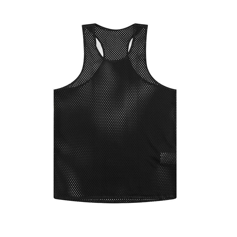 Custom 80GSM 100%polyester Lightweight Men's Running Singlet MV2402 print logo 2