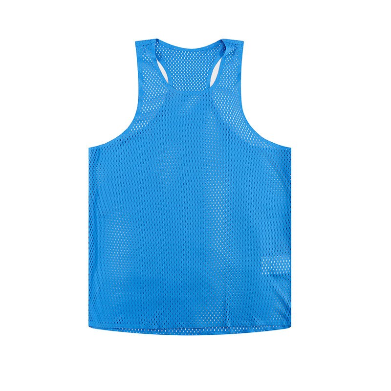 Custom 80GSM 100%polyester Lightweight Men's Running Singlet MV2402 print logo 3
