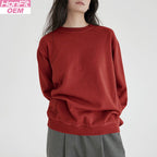 Womens Casual Oversized 100% cotton Sweatshirt MZYCSA2109Y print logo 9