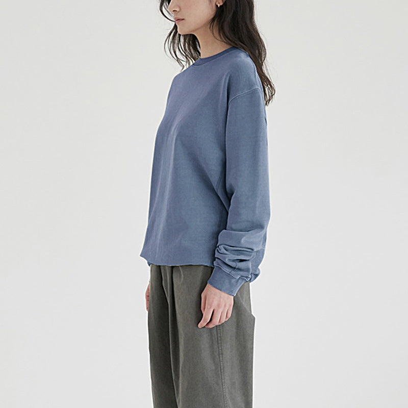 Womens Casual Oversized 100% cotton Sweatshirt MZYCSA2109Y print logo 23