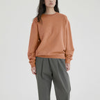Womens Casual Oversized 100% cotton Sweatshirt MZYCSA2109Y print logo 17