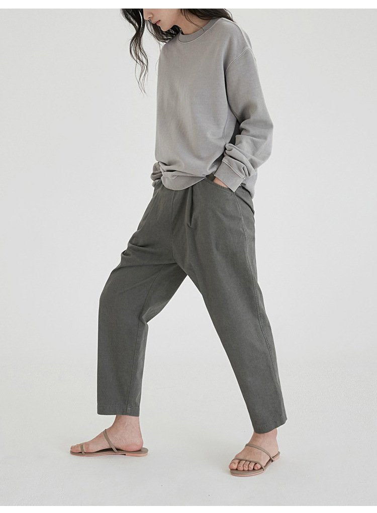Womens Casual Oversized 100% cotton Sweatshirt MZYCSA2109Y print logo 25
