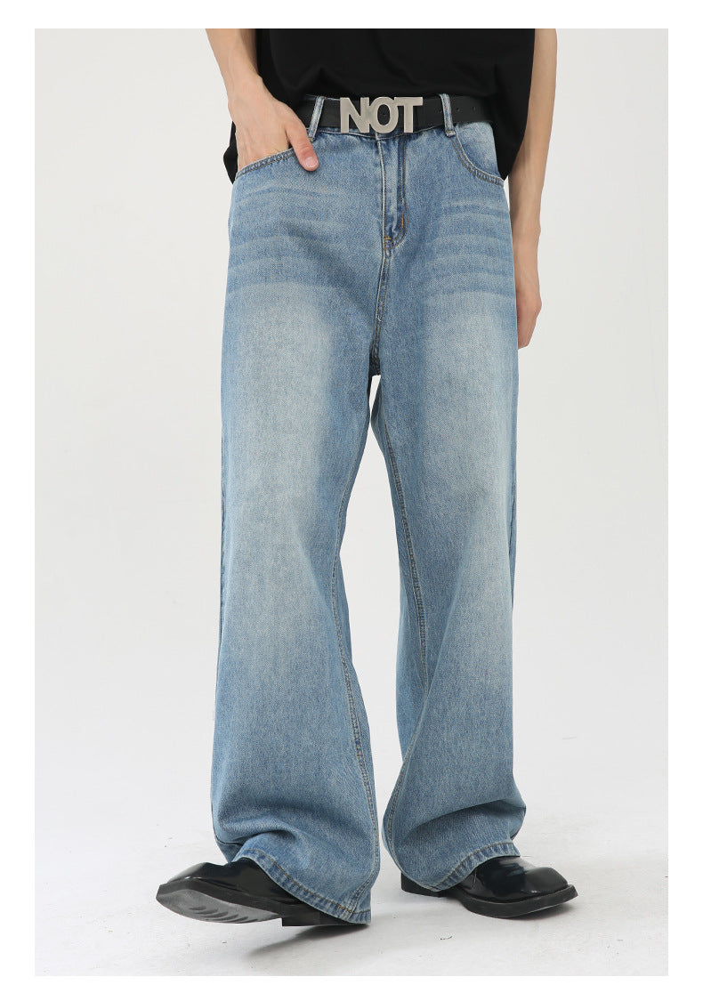 Mens Distressed 84.4%cotton 6%polyester 9.6%regenerated cellulose fiber jeans NB-172