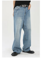 Mens Distressed 84.4%cotton 6%polyester 9.6%regenerated cellulose fiber jeans NB-172