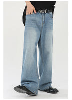 Mens Distressed 84.4%cotton 6%polyester 9.6%regenerated cellulose fiber jeans NB-172