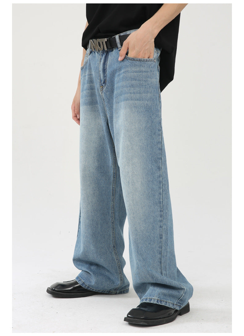 Mens Distressed 84.4%cotton 6%polyester 9.6%regenerated cellulose fiber jeans NB-172