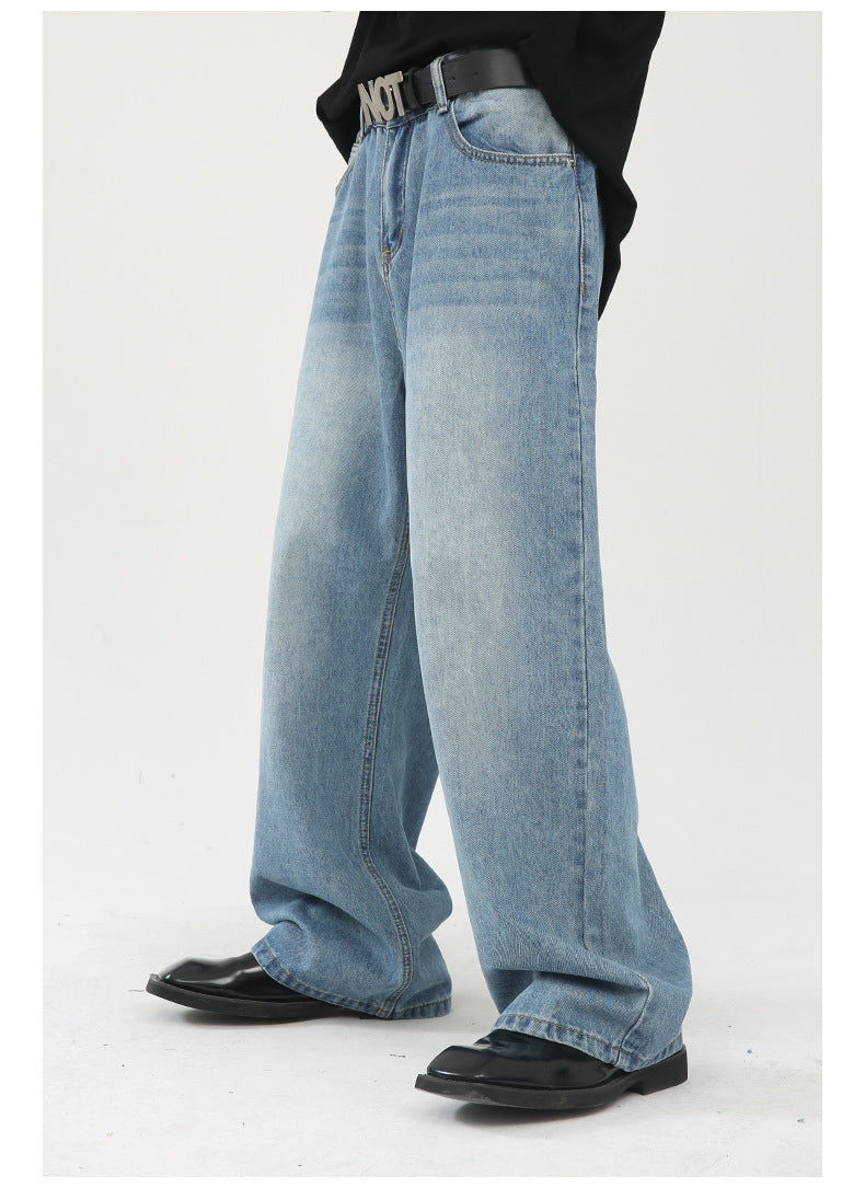 Mens Distressed 84.4%cotton 6%polyester 9.6%regenerated cellulose fiber jeans NB-172
