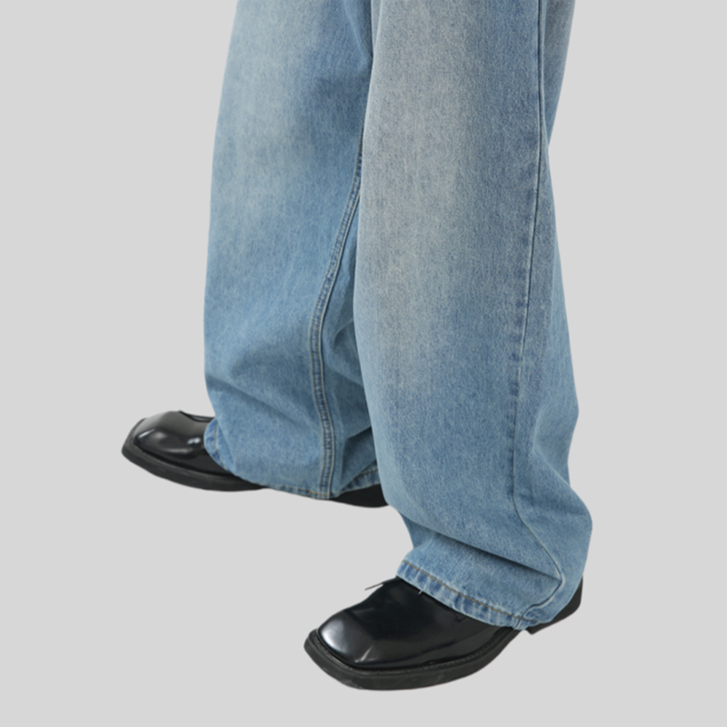 Mens Distressed 84.4%cotton 6%polyester 9.6%regenerated cellulose fiber jeans NB-172