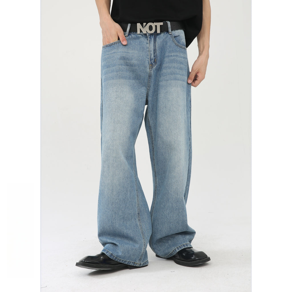 Mens Distressed 84.4%cotton 6%polyester 9.6%regenerated cellulose fiber jeans NB-172
