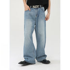 Mens Distressed 84.4%cotton 6%polyester 9.6%regenerated cellulose fiber jeans NB-172