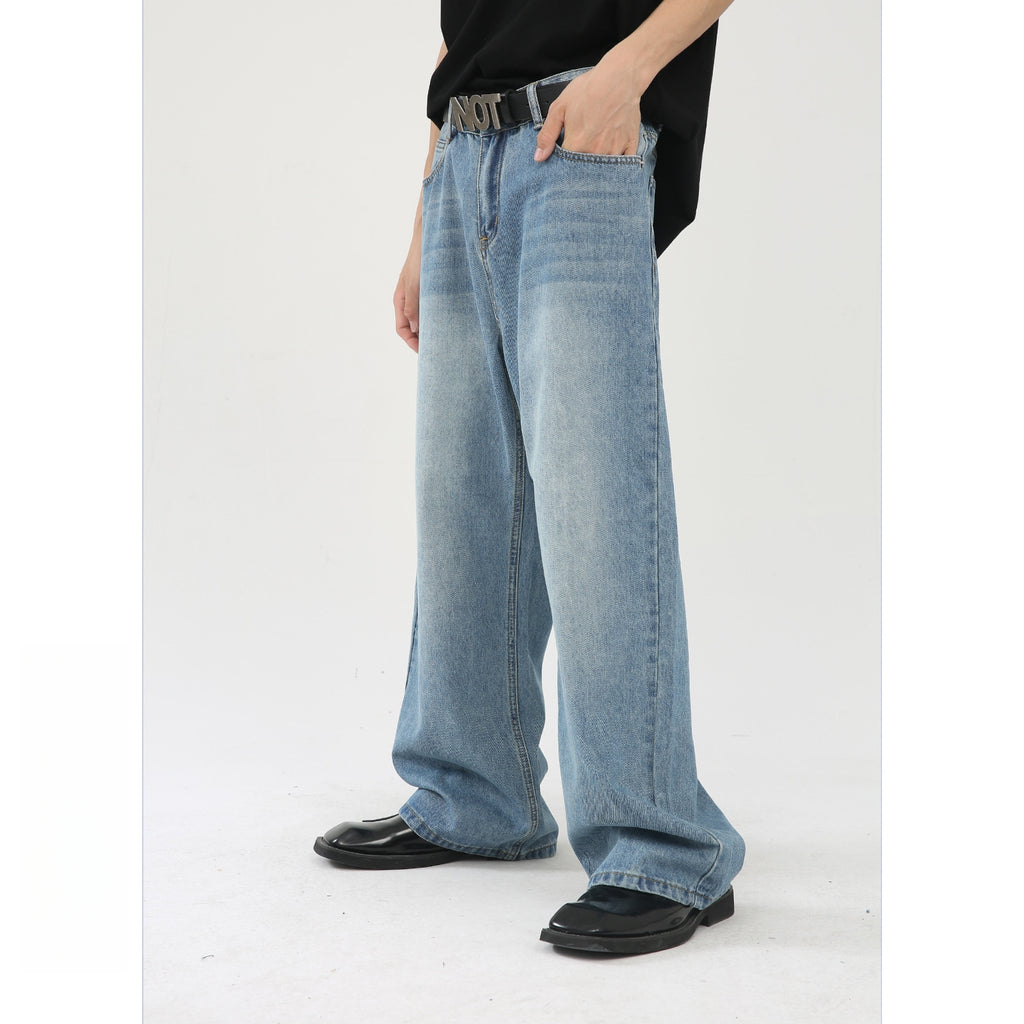 Mens Distressed 84.4%cotton 6%polyester 9.6%regenerated cellulose fiber jeans NB-172
