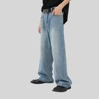 Mens Distressed 84.4%cotton 6%polyester 9.6%regenerated cellulose fiber jeans NB-172