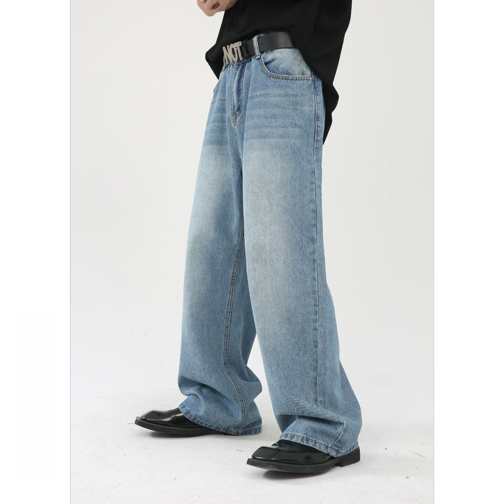 Mens Distressed 84.4%cotton 6%polyester 9.6%regenerated cellulose fiber jeans NB-172