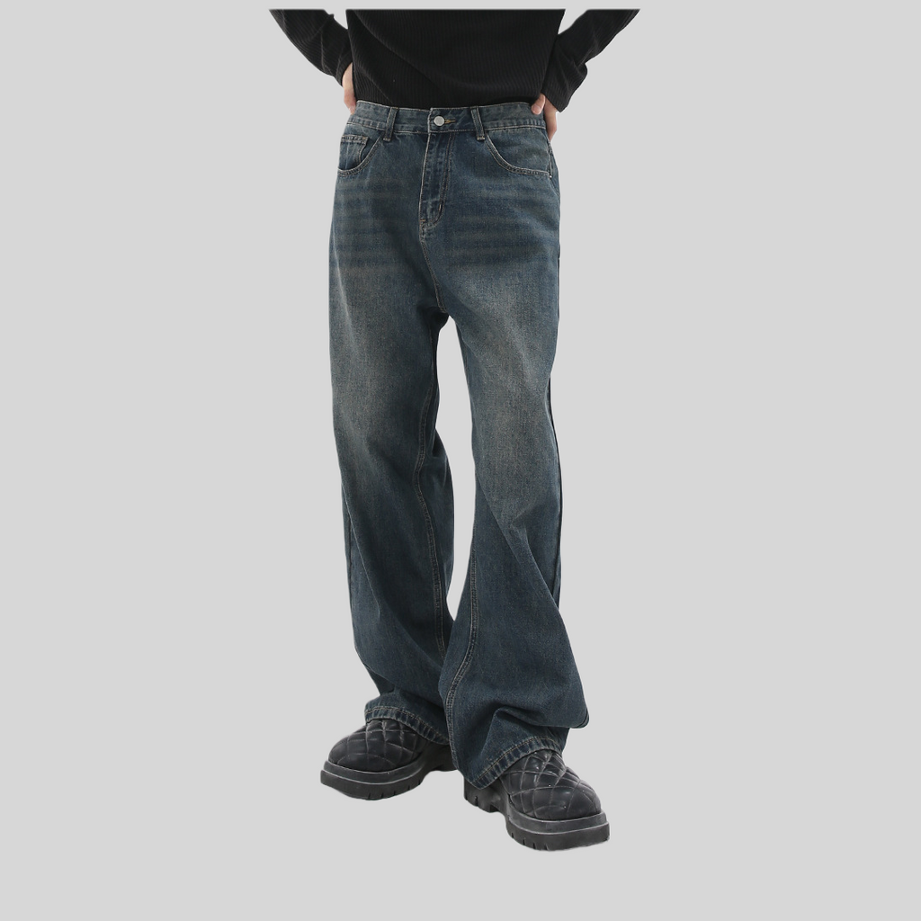Mens Casual 84.5%cotton 7%polyester 8.5%regenerated cellulose fiber jeans NB-427