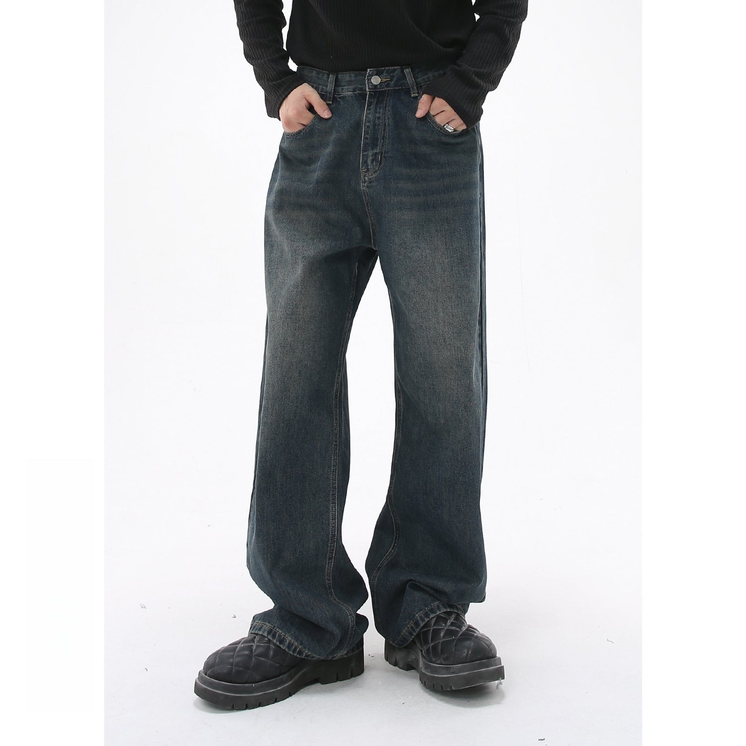 Mens Casual 84.5%cotton 7%polyester 8.5%regenerated cellulose fiber jeans NB-427